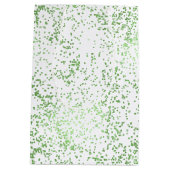 Sac Cadeau Moyen Points Confetti de menthe (Dos)