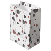 Sac Cadeau Moyen Points d'aquarelle de Ladybug (Dos Angle)