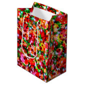 Sac Cadeau Moyen Points de fête-2-CADEAUX M (Devant Angle)