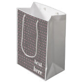 Sac Cadeau Moyen Points de paillettes de luxe (Devant Angle)