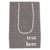 Sac Cadeau Moyen Points de paillettes de luxe (Dos)