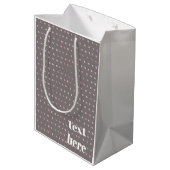 Sac Cadeau Moyen Points de paillettes de luxe (Dos Angle)