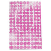 Sac Cadeau Moyen Points de Parties scintillant rose Abstrait (Devant)