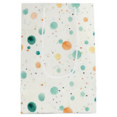 Sac Cadeau Moyen POINTS Tangerins Turquoise (Dos)