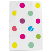 Sac Cadeau Moyen Pois coloré (Devant)