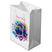 Sac Cadeau Moyen Poisson coloré- (Devant Angle)