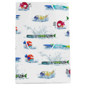 Sac Cadeau Moyen Poisson Fun Coloré Dans L'Eau (Devant)