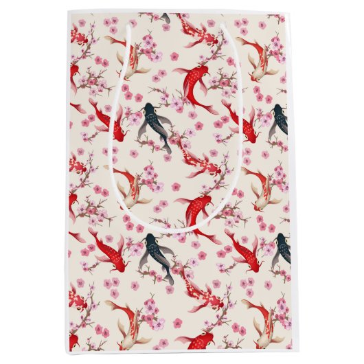 Sac Cadeau Moyen Poisson Koï (Devant)