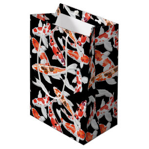 Sac Cadeau Moyen Poisson koi orange et noir