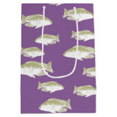 Sac Cadeau Moyen Poisson sur violet (Dos)