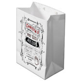 Sac Cadeau Moyen Pôle Nord Recette de chocolat chaud (Devant Angle)