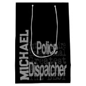 Sac Cadeau Moyen Police Dispatcher Extraordinaire CUSTOM (Dos)