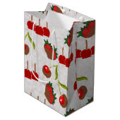 Sac Cadeau Moyen Pommes au caramel (Devant Angle)