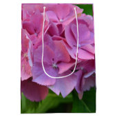 Sac Cadeau Moyen Pompée rose Hydrangea Hortensia Fleur (Dos)