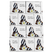 Sac Cadeau Moyen Pompes À Rayures Avec Souris (Devant)