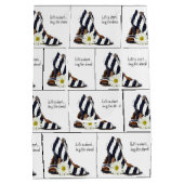 Sac Cadeau Moyen Pompes À Rayures Avec Souris (Dos)