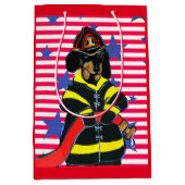 Sac Cadeau Moyen POMPIERS TECkel  (Devant)
