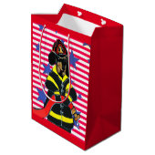 Sac Cadeau Moyen POMPIERS TECkel  (Dos Angle)