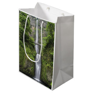 Sac Cadeau Moyen Pont au-dessus de paysage de cascade