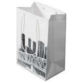 Sac Cadeau Moyen Pont du métro (Dos Angle)