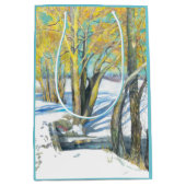 Sac Cadeau Moyen pont en hiver (Devant)