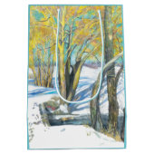 Sac Cadeau Moyen pont en hiver (Dos)