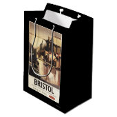 Sac Cadeau Moyen Pont suspendu et bateaux de Clifton (Dos Angle)