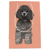 Sac Cadeau Moyen Poodle Dog Pet (Devant)