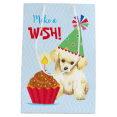 Sac Cadeau Moyen Poodle Jeu de Cupcake (Dos)