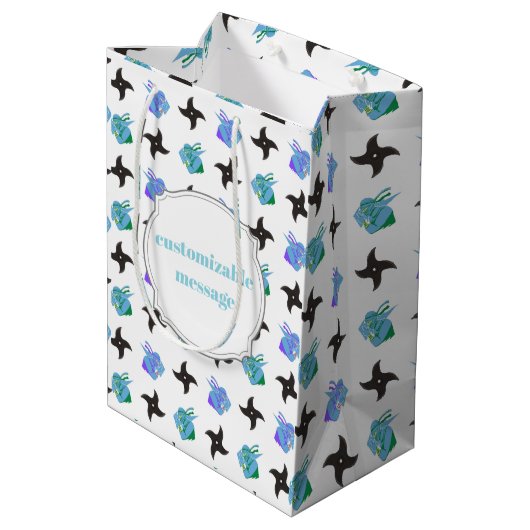 Sac Cadeau Moyen Pop Ninja Throwing Star (Dos Angle)