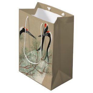 Sac Cadeau Moyen Ports d'impression de bloc de woodblock japonais -