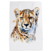 Sac Cadeau Moyen Poster de animal Cheetah (Dos)