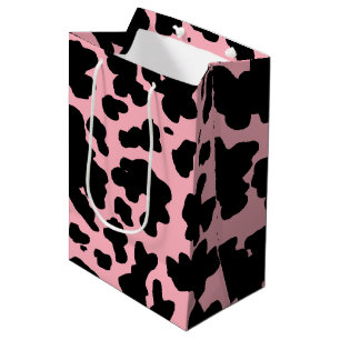 Sac Cadeau Moyen Poster de animal de texture moderne de peau de vac