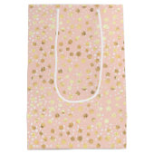 Sac Cadeau Moyen Poster de animal rose or (Dos)