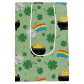 Sac Cadeau Moyen Pots d'or chanceux (Dos)