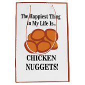 Sac Cadeau Moyen Poulet Nugget Restauration rapide Drôle Poulet Nug (Devant)