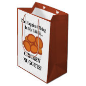 Sac Cadeau Moyen Poulet Nugget Restauration rapide Drôle Poulet Nug (Dos Angle)