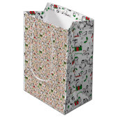 Sac Cadeau Moyen Poulets de Noël (Devant Angle)