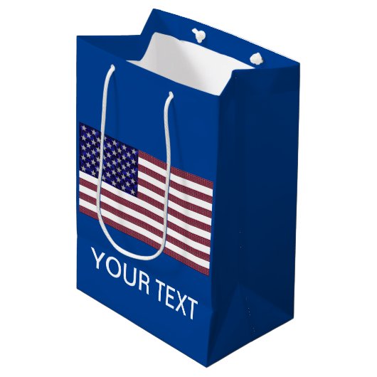 Sac cadeau moyen pour drapeau anglais (Devant Angle)