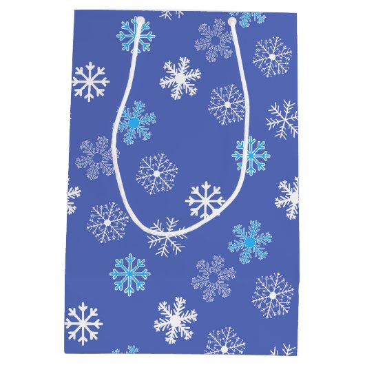 Sac cadeau moyen pour flocon de neige du soir (Dos)