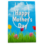 Sac cadeau moyen pour les tulipes de la Fête des M (Devant)