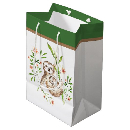 Sac cadeau moyen pour mamma et bébé (Devant Angle)