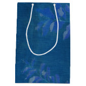 Sac Cadeau Moyen Pour papa en Fête des pères. Élégant Motif feuille (Dos)