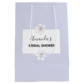 Sac Cadeau Moyen pour une Fête de Mariage Fleurie  (Dos)