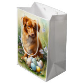 Sac Cadeau Moyen Poussette de canard de la Nouvelle-Écosse avec oeu (Dos Angle)