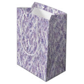 Sac Cadeau Moyen Pretty Lavender Flowers Bridal Shower   (Dos Angle)