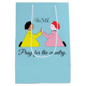 Sac Cadeau Moyen Priez pour le pays (Dos)