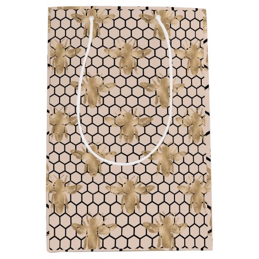 Sac Cadeau Moyen Princess Bee Series Design 2 (Devant)