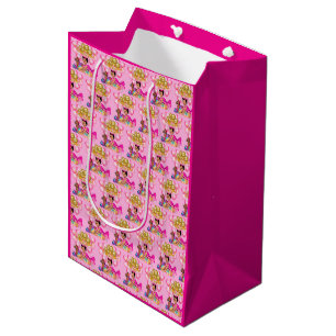 Sac Cadeau Moyen Princesse en rose