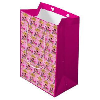 Sac Cadeau Moyen Princesse en rose